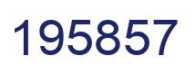 Number 195857 blue image