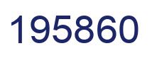Number 195860 blue image