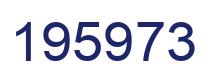 Number 195973 blue image