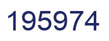 Number 195974 blue image