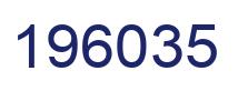 Number 196035 blue image