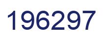 Number 196297 blue image