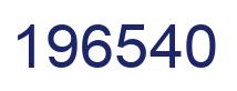 Number 196540 blue image