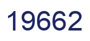 Number 19662 blue image