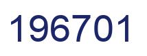 Number 196701 blue image