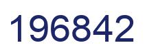 Number 196842 blue image