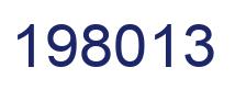 Number 198013 blue image
