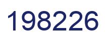 Number 198226 blue image