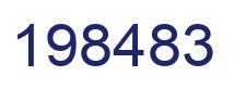 Número 198483 imagen azul