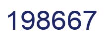 Number 198667 blue image