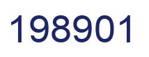 Number 198901 blue image