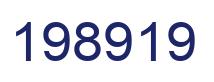 Number 198919 blue image