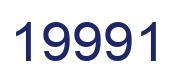 Number 19991 blue image