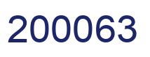 Number 200063 blue image