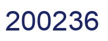 Número 200236 imagen azul