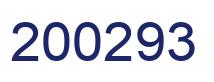 Number 200293 blue image