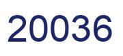 Number 20036 blue image