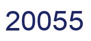 Number 20055 blue image