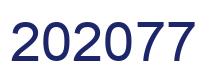 Number 202077 blue image