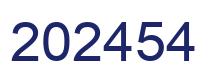 Number 202454 blue image