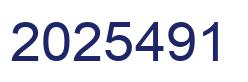 Number 2025491 blue image