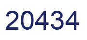 Number 20434 blue image
