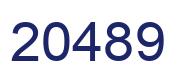 Number 20489 blue image