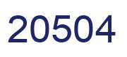 Number 20504 blue image