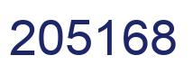 Number 205168 blue image