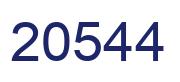 Number 20544 blue image