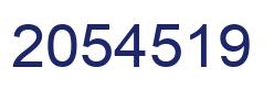 Number 2054519 blue image