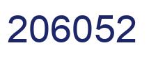 Number 206052 blue image