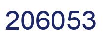 Number 206053 blue image
