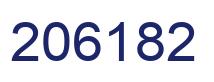 Number 206182 blue image
