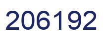 Number 206192 blue image