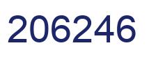 Número 206246 imagen azul