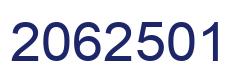 Number 2062501 blue image