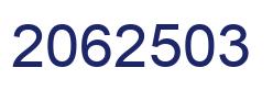 Number 2062503 blue image