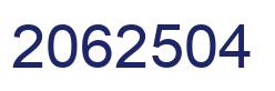 Number 2062504 blue image
