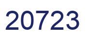Number 20723 blue image