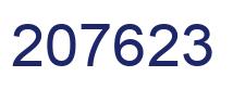 Number 207623 blue image