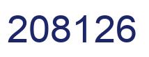 Number 208126 blue image