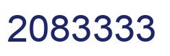 Number 2083333 blue image