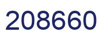 Number 208660 blue image