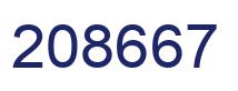 Number 208667 blue image