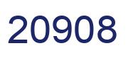 Number 20908 blue image
