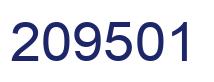 Number 209501 blue image