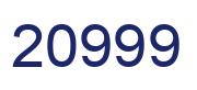 Number 20999 blue image