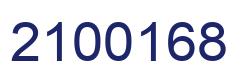 Number 2100168 blue image