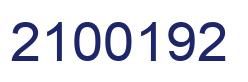 Number 2100192 blue image